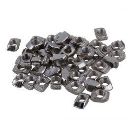 CNBTR 10x6x4mm 20 Series Aluminum European Hammer HeadDrop In M5 T Nut Slot Pack of 50