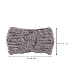 COLLBATH 4pcs Handmade Knitted Wool Headband Wide Fur Headband for Women Warm Ear Protection Hair Band Fashionable Activewear