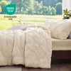 BEDELITE Beige Queen Comforter Set - 3 Pieces Boho Pintuck
