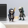 Byffoer Skeleton Figures, Small, Statue Skeleton Skull Sculpture, Skeleton Figures,