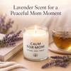 Gifts for Mom, Calm Candle and Stretch Lava Stone Bracelet