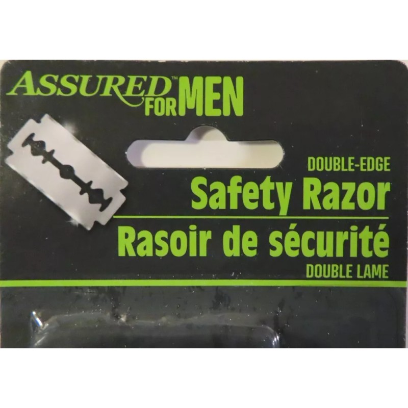 Assured Double Edge Shaving Safety Razor for Men + 10