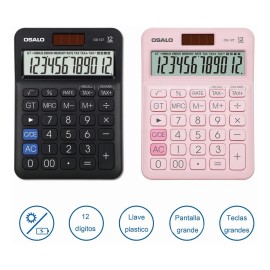Calculadora Escritorio Osalo Financiero Pantalla Grande                                                                                               