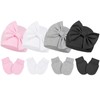 PONCEAU Newborn Baby Hat and Gloves Set Cotton Beanie Hat
