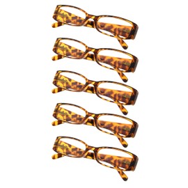 Gr8Sight 5-Pack Women Reading Glasses Includes Sunshine Readers (Tortoise。+0.75)