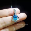 Spirit Art USA Studio Blue Topaz Necklace - Sterling Silver
