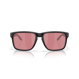 Oakley OO9487F Holbrook XXL Low Bridge Fit Polarized Rectangular Sunglasses, Matte Black/Prizm Dark Golf, 61 mm