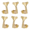 6 Pieces Gold Bass Closed Tuning Pegs Machine Heads for