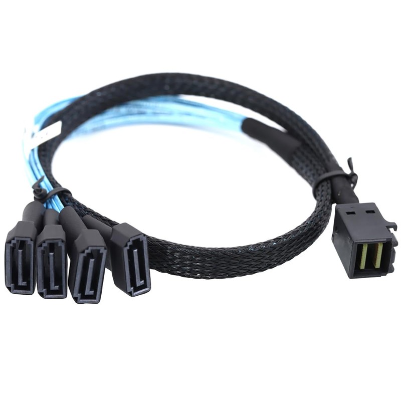 AoQhir Mini SAS HD SFF 8643 to 4X SATA 7Pin