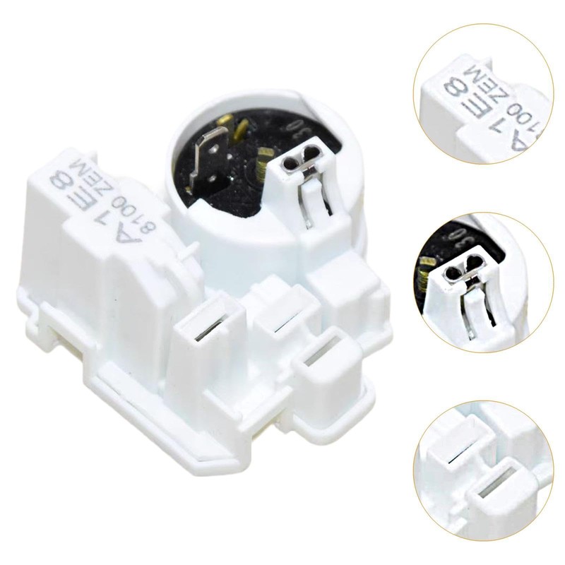 MagiDeal Refrigerator Compressor PTC Starter Integrated Relay Overload Protector 8100