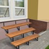 Zwinz Steel Stair Stringer 3 Step, Metal Stair Stringers for