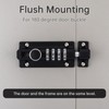 HOJLKLD Combination Locking Bolt, 4 Digit Combination Door Security Slide