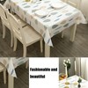 ZQSFPK 5Pcs Wipe Clean Pvc Tablecloth,137 * 180cm Leaves Pattern