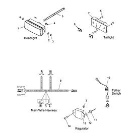Polaris 2411544 Main Wire Harness Indy R Pro Assault 120 2011-2023
