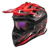 OUMURS Adult Dirt Bike Helmet ATV Helmet with Goggles Gloves