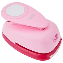 efco punch XL, serrated circle 2 inch motif punch, core: metal, pink