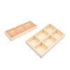 CAXUSD 2pcs Boxes Desktop Storage Box Organizer Divided Dividers Multipurpose
