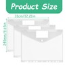 Pack of 12 A4 Document Folders, Document Wallets, Waterproof with