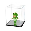 Clear Acrylic Display Case-Assemble Countertop Box with Black Base ,Dustproof