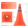 Collapsible Traffic Cones, ERKOON 2 Pack 18'' Orange Safety Road