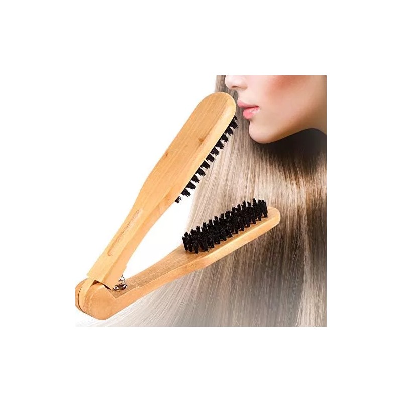Pocreation Cepillo De Abrazadera Para El Cabello, Peine De Doble