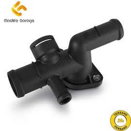 Madlife Garage 06A121132D Fan Motor Radiator Coolant Flange Water Flange Air Conditioning Fan Motor Fan A3 TT Ibiza III Leon Toledo II Octavia Bora Golf IV