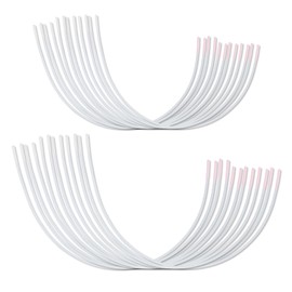 Gosknor 12 Pairs Bra Underwires, Metal Bra Wire Replacement Sturdy Bra Supporters Underwire Repair Parts for D Cup E Cup Bra Accessories Supplies White