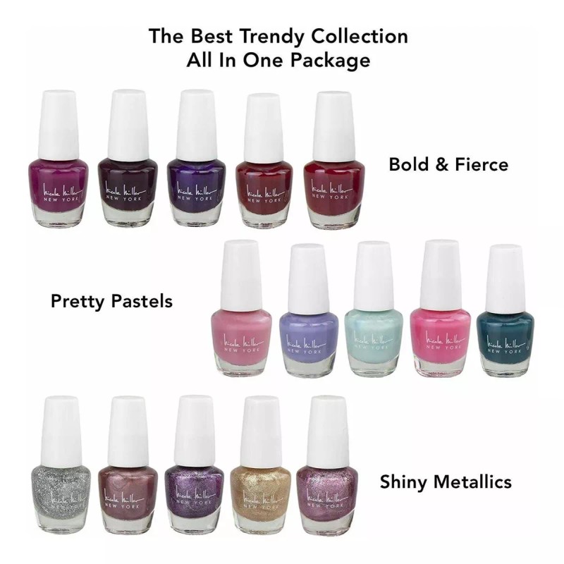 Nicole Miller Mini Nail Polish Set - 15 Brillantes Y