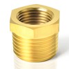 TAISHER 10PCS Brass Reducer Hex Bushing Threaded Pipe Fitting 3/8"