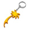 Gold Palm Tree Keyring Keychain Bottle Opener