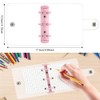 Sticker Album Transparent A8 3-Hole Mini Binder Office Supplies Refillable