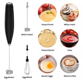 PLUS Wireless Electric Whisk Egg Beater Color Gray Is Amazing + surprise gift Free