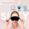 2 Pack Sleep Mask,Silk Eye Mask with Adjustable Strap, Soft