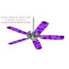 Deathrock Bats Purple - Ceiling Fan Skin Kit fits most
