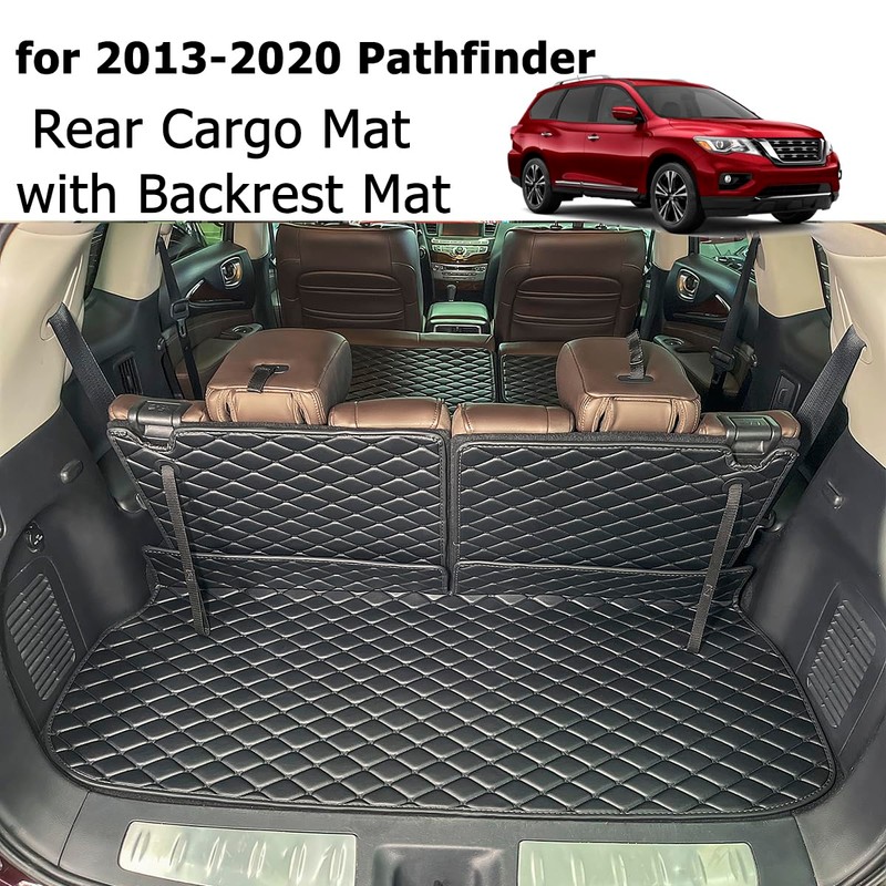 7DEEKEI Cargo Mat Compatible with 2013-2020 Nissan Pathfinder Trunk Mat