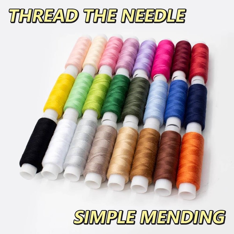Henyall Sewing Thread, 24 Spools Cotton Thread Set, Sewing Threads