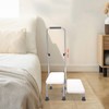Heavy-Duty 2-Step Stool with Handle for Elderly - Non-Slip Bedside
