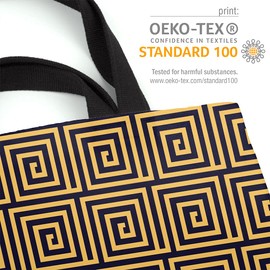 VOID Art Deco Bow Pattern Bag 33 x 33 x 14 cm, 15 L Shopping Bag, multicoloured, Casual