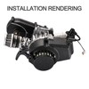 GOOFIT Black Pull Start Recoil Replacement for 2 Stroke Recoil
