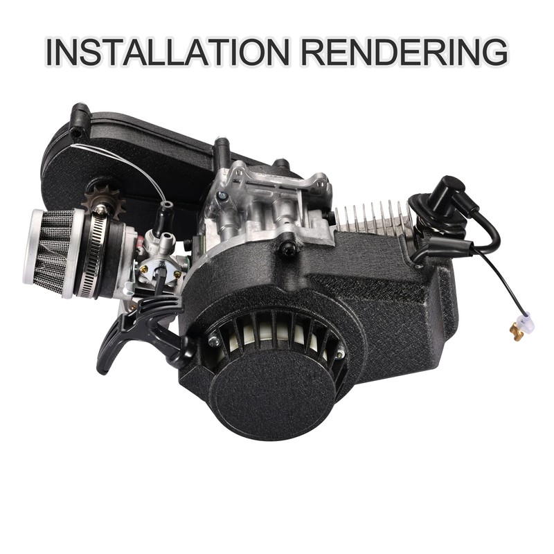 GOOFIT Black Pull Start Recoil Replacement for 2 Stroke Recoil