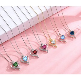 LAVUMO Jewellery Sets for Women Sterling Silver Heart necklaces Silver Gold Rose Gold Earring Set Gifts for Her Hypoallergenic Jewellery for women Birthday Anniversary Christmas Valentine Gifts