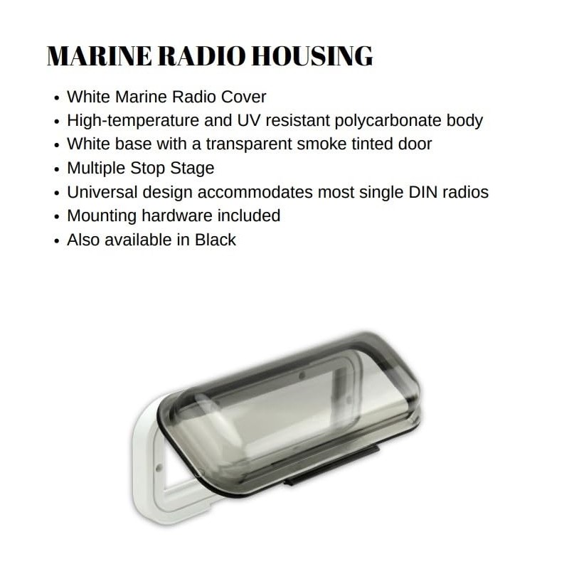 Xscorpion Universal Tinted Marine Radio Housing UTV Water Resistant Waterproof