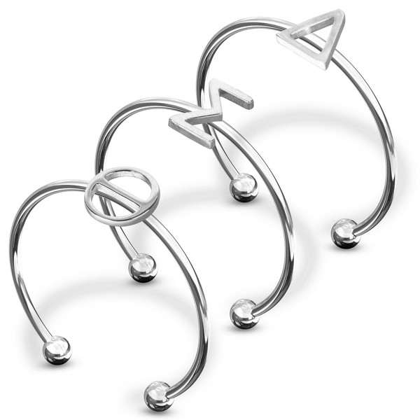 Sorority Shop Delta Sigma Theta Stacking Ring Set - Adjustable