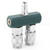 for Compressor Adapter, Air Compressor Connector, 2 Way Air Hose