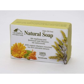Natural Handmade Soap with Organic Olympus Mountain Tea and Calendula extracts