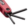Jetech 9-Piece Compact Folding Hex Key Set, Metric, SAE, Made