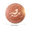 2-Pack Copper Bird Bath Disks with Triple-Point Support, 3.94 Inch