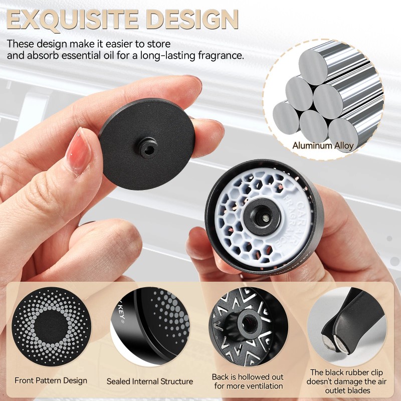 Car Air Vent Clip Freshener Aromatherapy Fragrance Essential Diffuser Clip
