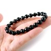 Men's Women's Onyx Bracelet, Black Agate, Natural Stone, Power Stone,