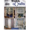 Simplicity Crafts 8940 c.1994 Sheers Plus Fabric Window Treatments